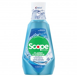 Crest Scope Classic Mouthwash, Cool Peppermint - 1L